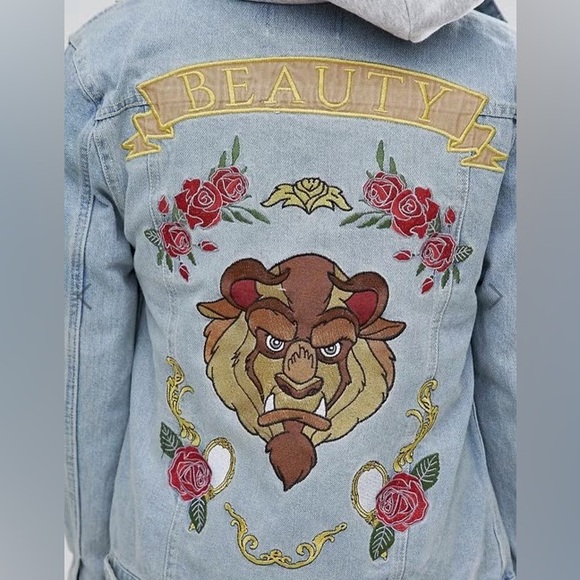MINKPINK Jackets & Blazers - MINKPINK x Disney denim jacket. Beauty and the beast. Rare